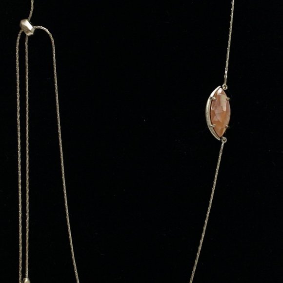 Kendra Scott Gold-Plate Adjustable Slider Chain Necklace with Stone and … - Picture 3 of 6